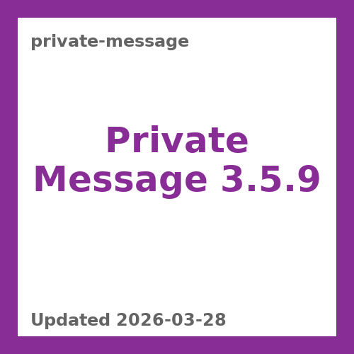 Private Message 3.5.9