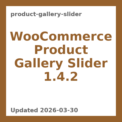 WooCommerce Product Gallery Slider 1.4.2