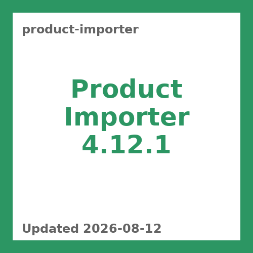 Product Importer 4.12.1
