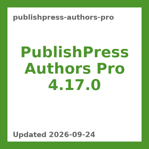 PublishPress Authors Pro 4.17.0