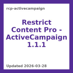 Restrict Content Pro – ActiveCampaign 1.1.1