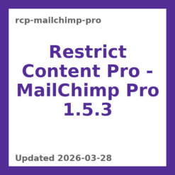 Restrict Content Pro – MailChimp Pro 1.5.3