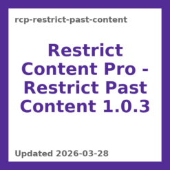 Restrict Content Pro – Restrict Past Content 1.0.3