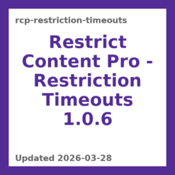 Restrict Content Pro – Restriction Timeouts 1.0.6