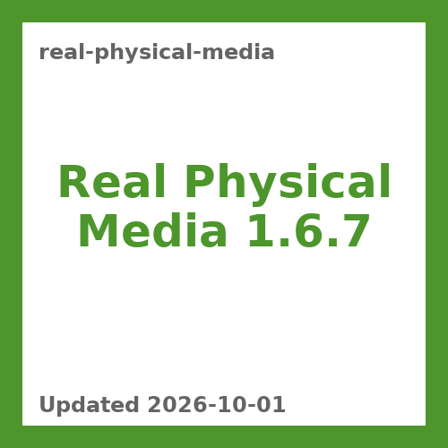 Real Physical Media 1.6.7