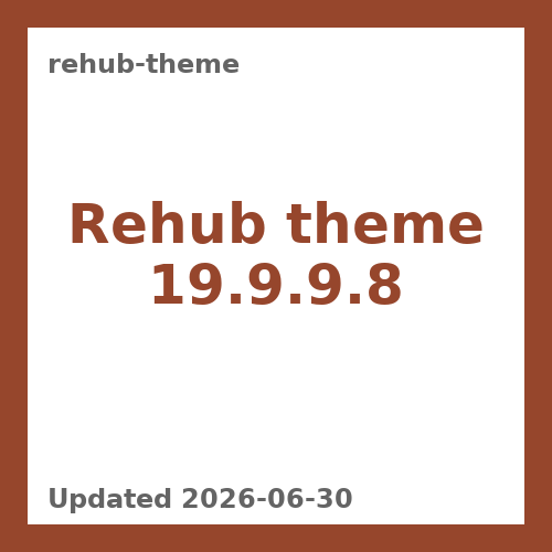 Rehub theme 19.9.9.8