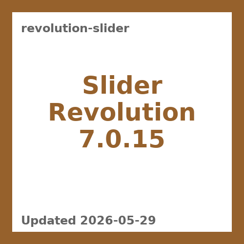 WP Slider Revolution 7.0.15
