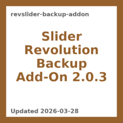 Slider Revolution Backup Add-on 2.0.3