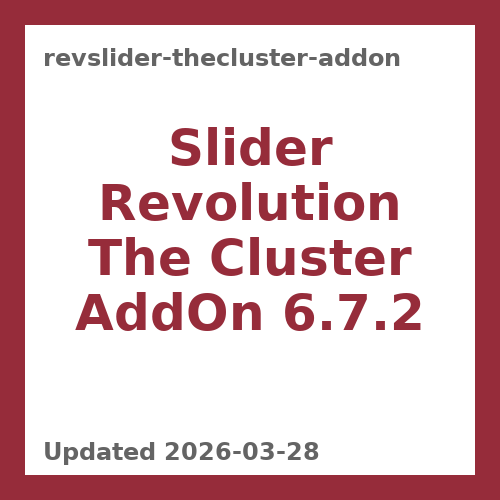 Slider Revolution The Cluster AddOn 6.7.2