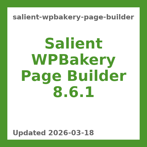 Salient WPBakery Page Builder 8.6.1