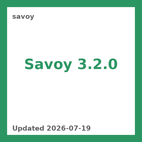 Savoy 3.2.0