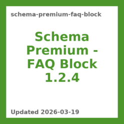 Schema Premium – FAQ Block 1.2.4