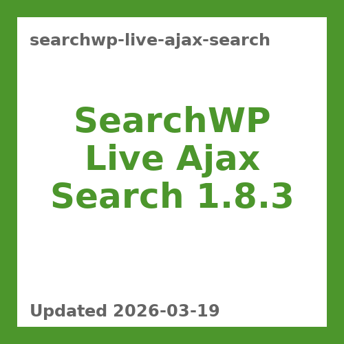 SearchWP Live Ajax Search 1.8.3