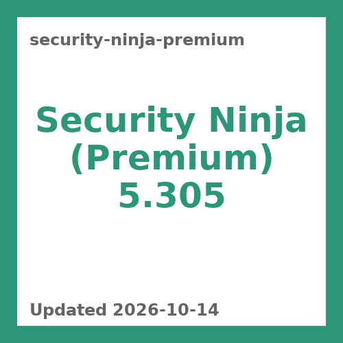 Security Ninja (Premium) 5.305