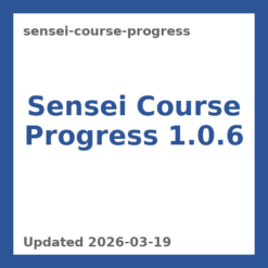 Sensei Course Progress 1.0.6