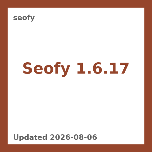 Seofy 1.6.17