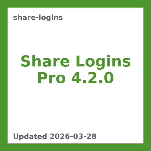 Share Logins Pro 4.2.0