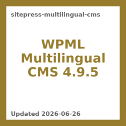 WPML Multilingual CMS 4.9.5