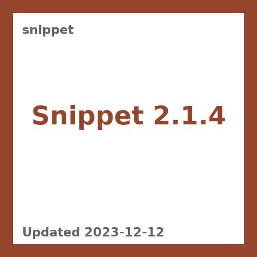Snippet 2.1.4