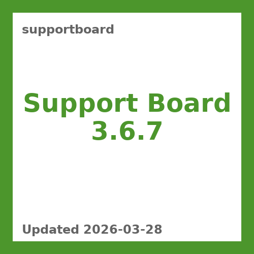 Support Board 3.6.7