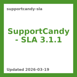 SupportCandy – SLA 3.1.1