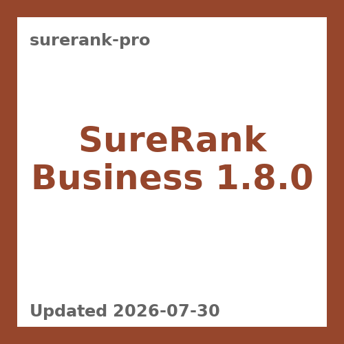 SureRank Business 1.8.0