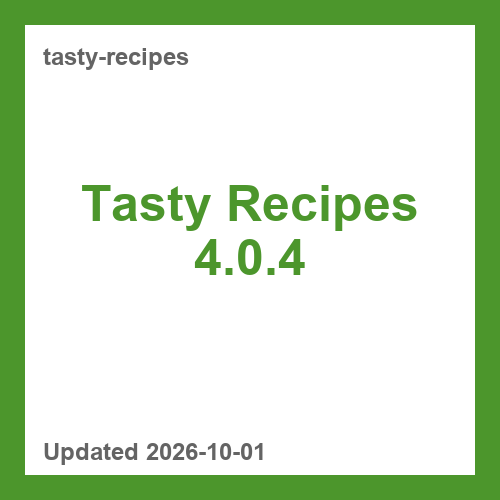 Tasty Recipes 4.0.4