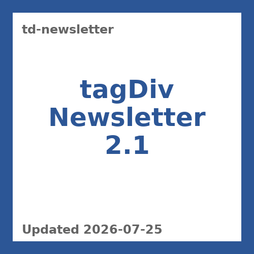 tagDiv Newsletter 2.1