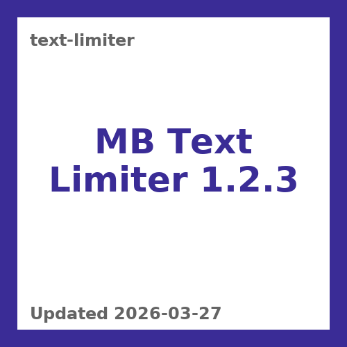 MB Text Limiter 1.2.3