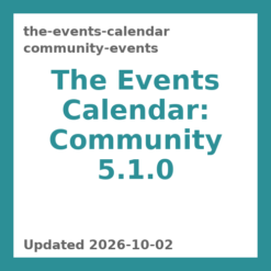The Events Calendar: Community Events 5.1.0