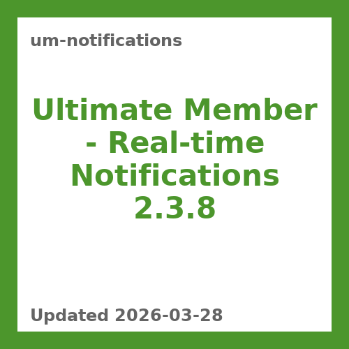 Ultimate Member – Real-time Notifications 2.3.8