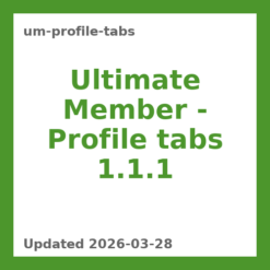 Ultimate Member – Profile tabs 1.1.1