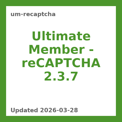 Ultimate Member – reCAPTCHA 2.3.7