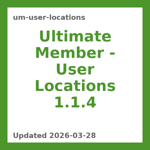Ultimate Member – User Locations 1.1.4