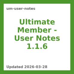 Ultimate Member – User Notes 1.1.6