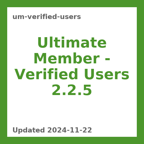 Ultimate Member – Verified Users 2.2.5