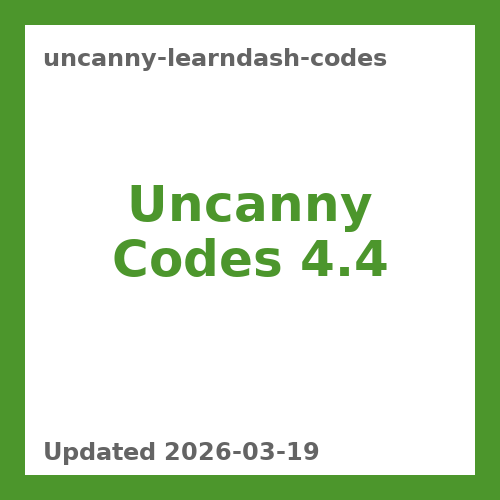 Uncanny LearnDash Codes 4.4