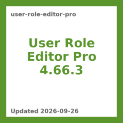 User Role Editor Pro 4.66.3