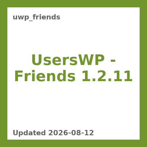 UsersWP - Friends 1.2.11