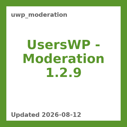 UsersWP - Moderation 1.2.9