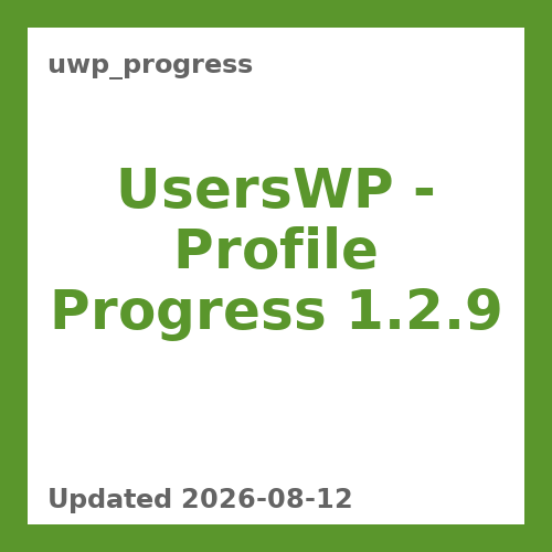 UsersWP - Profile Progress 1.2.9