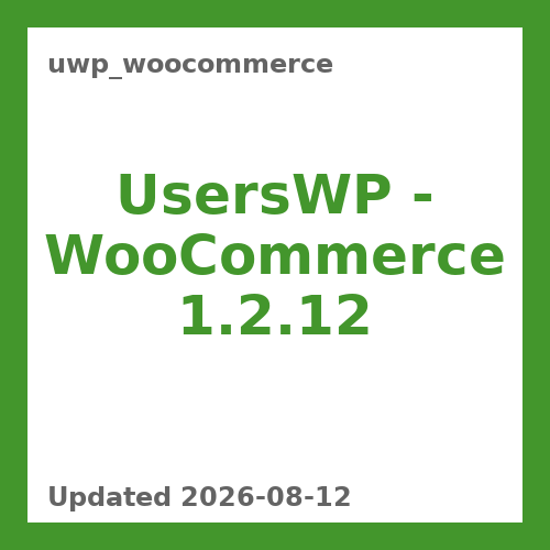 UsersWP - WooCommerce 1.2.12