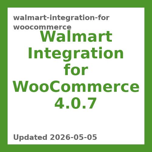 Walmart Integration for WooCommerce 4.0.7