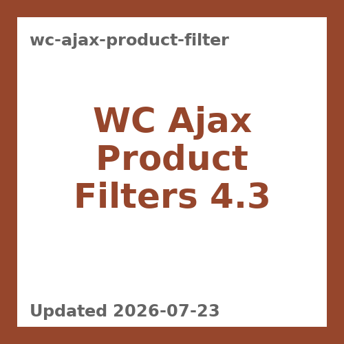 WC Ajax Product Filters 4.3