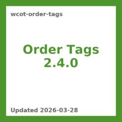 Order Tags 2.4.0