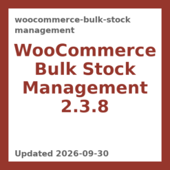 WooCommerce Bulk Stock Management 2.3.8