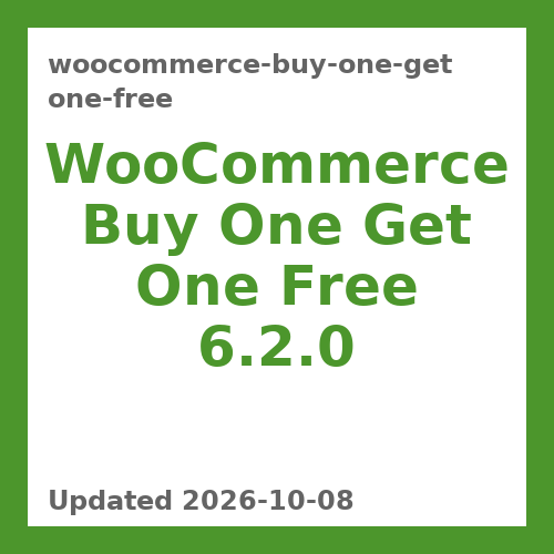 WooCommerce Buy One Get One Free 6.2.0