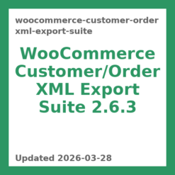 WooCommerce Customer Order XML Export Suite 2.6.3