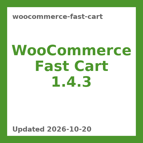 WooCommerce Fast Cart 1.4.3