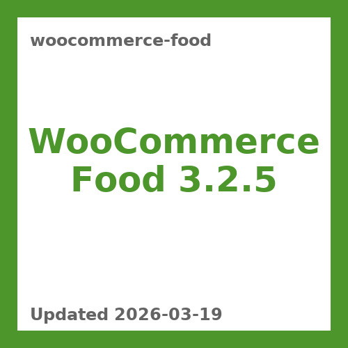 WooCommerce Food 3.2.5